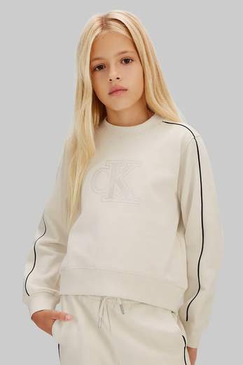 Calvin Klein Bambina Tuta Per Ragazza Con Logo Floccato.