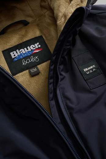 Blauer Bambino Piumino Con Interno Teddy.