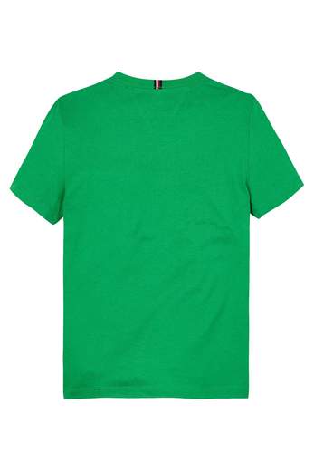 Tommy Hilfiger Bambino T-shirt Con Bandiera Ricamata.