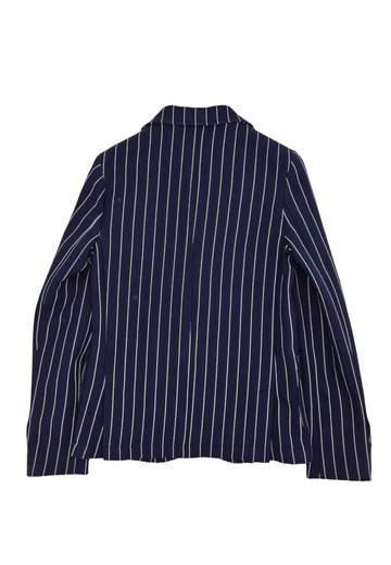 Jeckerson Bambino Giacca Per Ragazzo Blu Con Righe Bianche.
