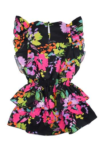 Gaelle Bambina Abito Con Stampa Floreale,elastico In Vita.