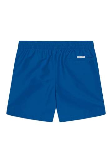 Calvin Klein Bambino Pantaloncino Da Mare Con Elastico In Vita Banda Laterale Logata.