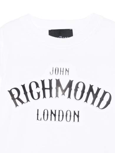 John Richmond Bambina T-shirt Logo A Rilievo.