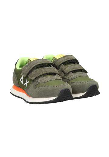 Sun 68 Bambino Sneakers Con Strappi E Logo Ricamato.