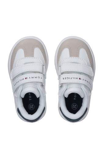 Tommy Hilfiger Bambino Sneakers Per Bambino Con Doppio Velcro E Punta Scamosciata.