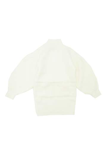 Manila Grace Bambina Abito Panna Per Bambina Con Bottoni Oro E Manica A Pallocino.