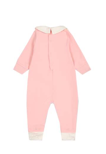 Moschino Neonata Tutina Per Neonata,stampa Teddy E Logo Ricamato.
