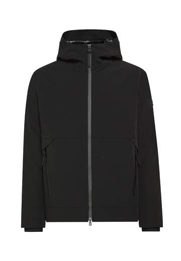 Peuterey Bambino Giubbino Per Bambino Nero Con Cappuccio In