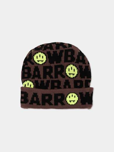 Barrow Bambino Cappello In Lana Logo Allover E Smile