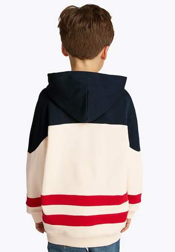 Tommy Hilfiger Bambino Felpa Per Bambino Con Cappuccio,blu Rossa,beige.