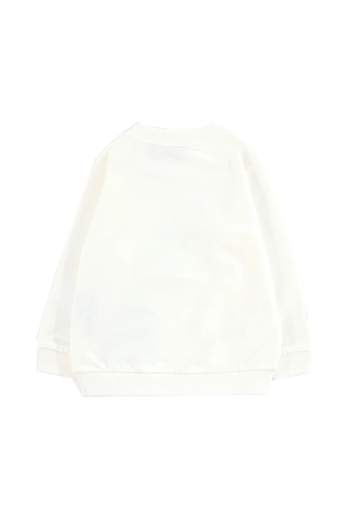 Moschino Bambina Felpa Per Neonata Con Teddy Fiocco In Paillettes.