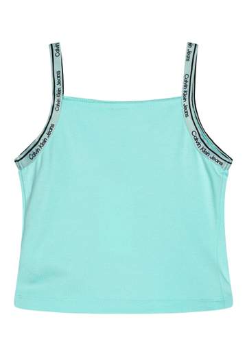 Calvin Klein Bambina Canotta Per Ragazza Bretelle Logate.