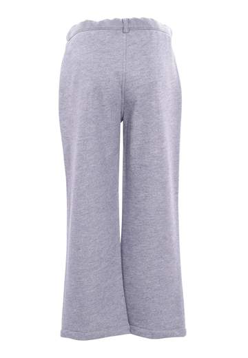 Manila Grace Bambina Pantalone Grigio A Palazzo Con Righe Celesti.