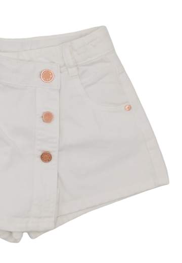 Manila Grace Bambina Shorts Bianco In Jeans.