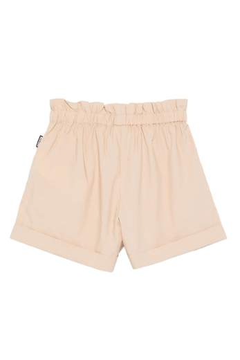 Moschino Bambina Bermuda Con Elastico In Vita E Teddy Applicato.