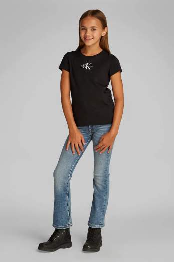 Calvin Klein Bambina Set Bi-pack T-shirt Con Logo.
