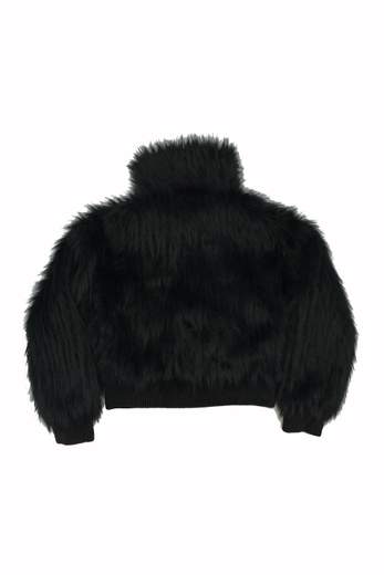 Manila Grace Bambina Pelliccia Beige Con Elastico Marrone.