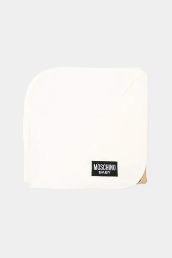 Moschino Neonato Coperta Per Neonato Stampa Logo E Teddy.