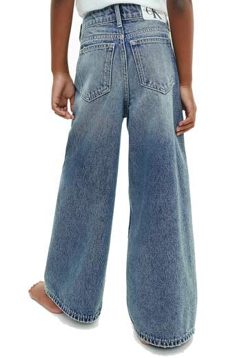 Calvin Klein Bambina Jeans Per Ragazza, Gamba Larga.