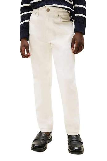 Tommy Hilfiger Bambino Jeans Bianco Per Bambino,straight Fit.