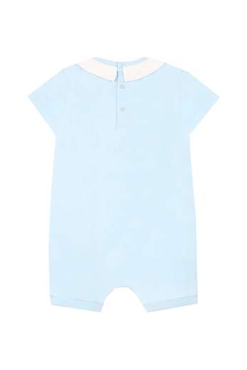 Moschino Neonato Pagliacetto Per Neonato Con Stampa Teddy E Colletto.