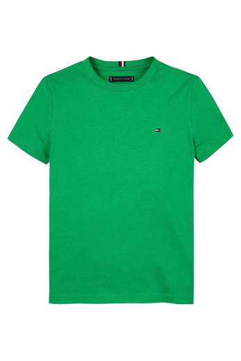 Tommy Hilfiger Bambino T-shirt Con Bandiera Ricamata.