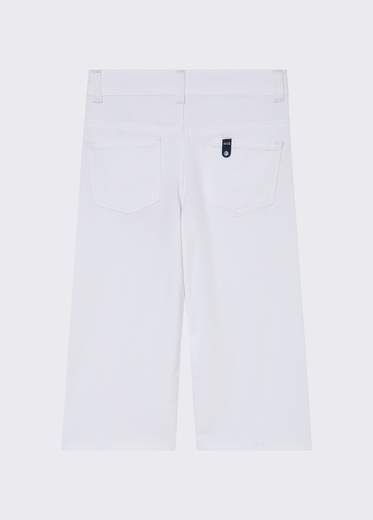 Liu-jo Bambina Jeans Bianco A Palazzo Per Bambina.