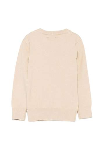 Trussardi Bambino Maglione Per Neonato Con Logo Ricamato.