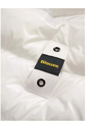 Blauer Bambino Giubbino Con Cappuccio Interno Beige