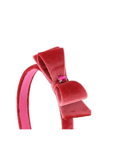 Monnalisa Bambina Cerchietto Per Bambina In Velluto Con Fiocco.