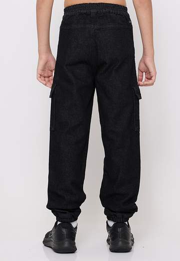 Calvin Klein Bambino Jeans Nero Modello Cargo.