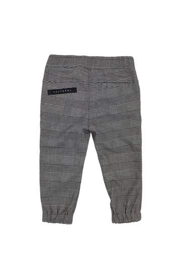 Paciotti Bambino Pantalone Pied De Poule Bianco E Nero Con Elastico In Vita.