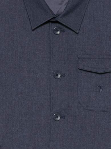Trussardi Bambino Giacca Camicia Blu