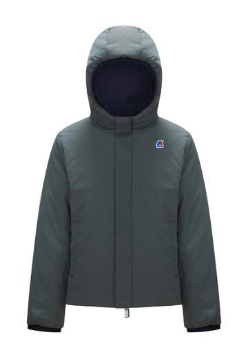 Kway Bambino Giubbino Con Cappuccio Reversibile.