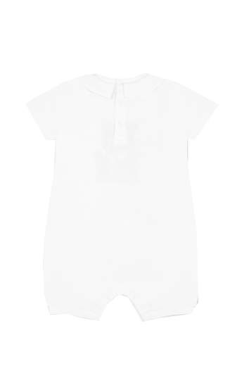 Moschino Neonato Pagliacetto Per Neonato Con Stampa Teddy E Colletto.