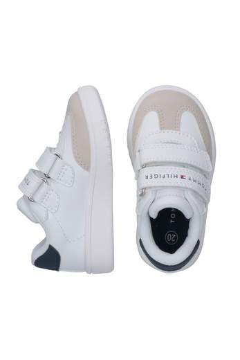 Tommy Hilfiger Bambino Sneakers Per Bambino Con Doppio Velcro E Punta Scamosciata.