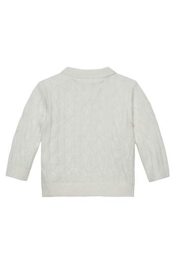 Tommy Hilfiger Bambino Maglione Per Neonato In Lana Intrecciata.
