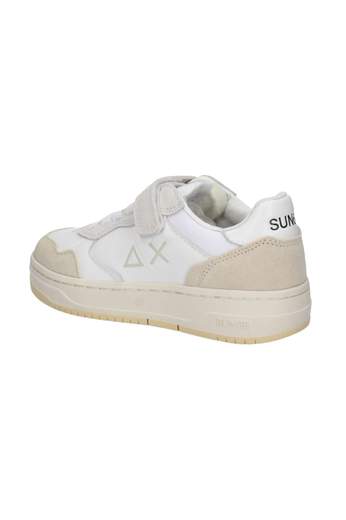 Sun 68 Bambino Sneakers Per Bambino In Pelle E Camoscio Con Velcro.