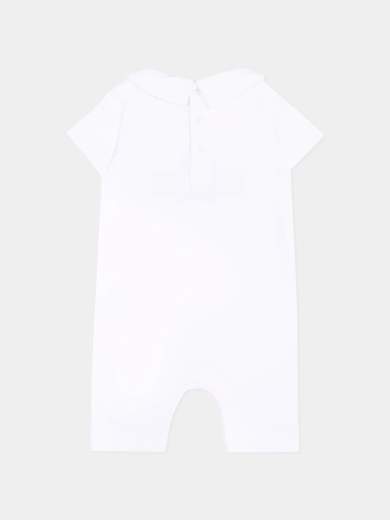 Moschino Neonato Tutina Per Neonato Manica Corta Stampa Logo E Teddy.