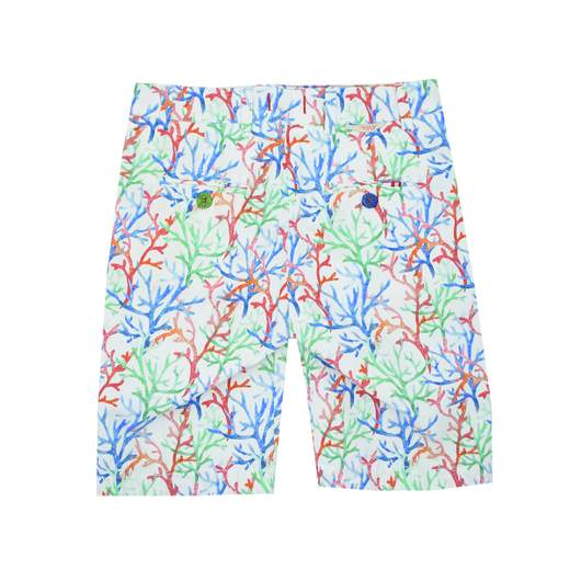 Baronio Bambino Bermuda Per Bambino Stampa Coralli Multicolor.