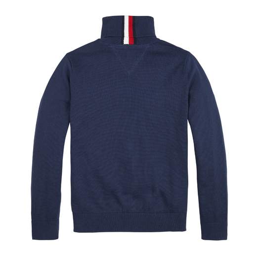 Tommy Hilfiger Bambino Maglia A Dolcevita In Cotone Caldo