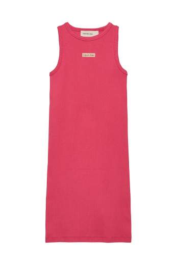 Calvin Klein Bambina Abito Per Ragazza A Costine.