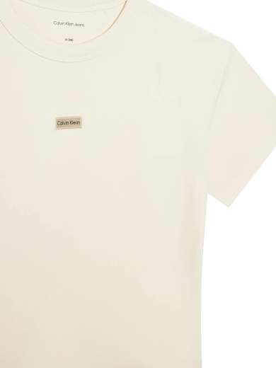 Calvin Klein Bambina T-shirt Con Logo Aplicato,apertura Posteriore.