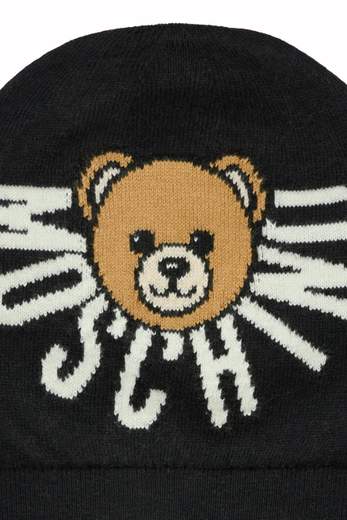 Moschino Bambino Cappello Per Bambino Con Logo E Teddy.