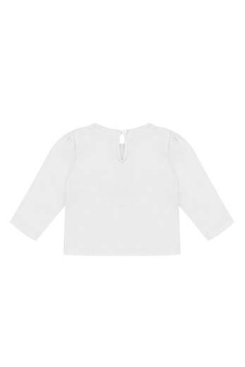 Moschino Bambina T-shirt Per Neonata Teddy Con Fiocco In Paillettes.