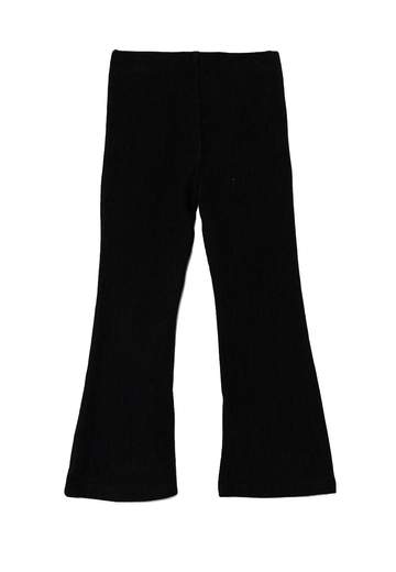 Pinko Bambina Pantalone Nero A Costine Modello A Trombetta.