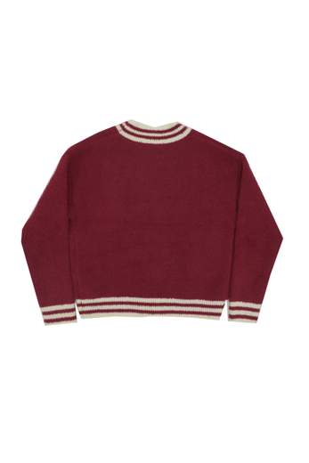 Manila Grace Bambina Cardigan Bordeaux Per Ragazza.