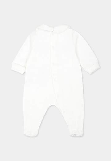 Neonato Tutina Con Colletto Stampa Logo E Teddy.