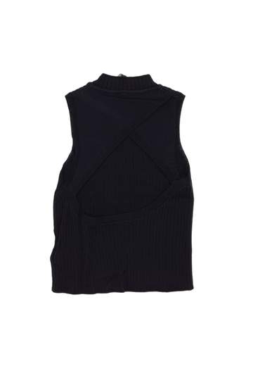 Manila Grace Bambina Canotta A Costine Con Apertura Posteriore.