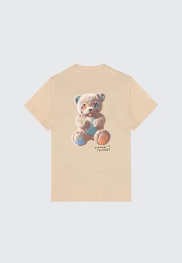 Barrow Bambino T-shirt Con Stampa Orsetto Anteriore E Posteriore.